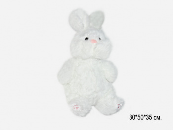 им Зайка арт. 1101-1-209 Норковый белый сидит 50*35 см в пак. им Зайка арт. 1101-1-209 Норковый белый сидит 50*35 см в пак.