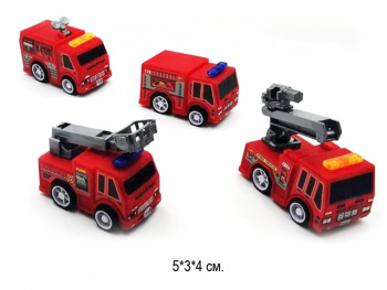 Машина инерц. арт. 60011C" Пожарная в пакете 