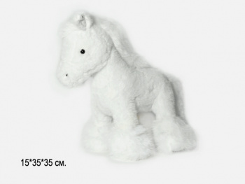 им Лошадь арт. 209186 Белая 35*35 см в пак.