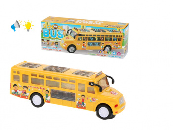 Автобус арт. 371 Школьный на бат. свет, звук в кор.=