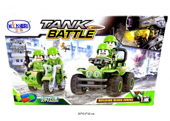 Конструктор арт. 1301 Военная техника 117 дет. в кор._