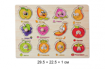 Деревянная игрушка арт. 1902-7 Фрукты в пленке.)