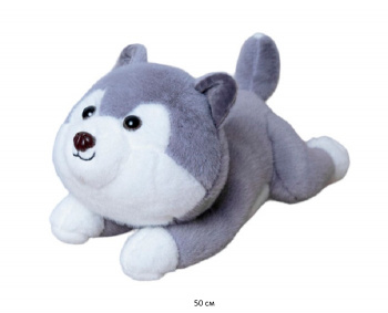 им Собака арт. 230523-3 Серая лежит 50 см в пак.)