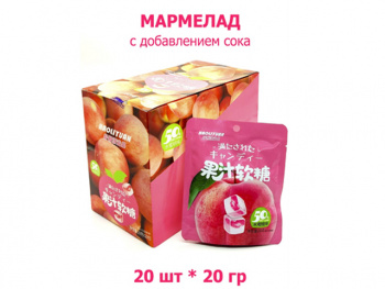 Мармелад арт. 508701/508596 Персик 20 г 20 шт. в кор.;# Мармелад арт. 508701/508596 Персик 20 г 20 шт. в кор.;#