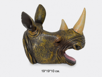 Игр. резин. арт. 316X/K6226-T05 Голова Носорога 1шт. в пак._