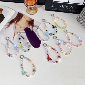 Брелок-подве арт. 209412 Кошка-бусина с закрученным хвостом и мордочка-бусина 1 шт цвета микс в пак.